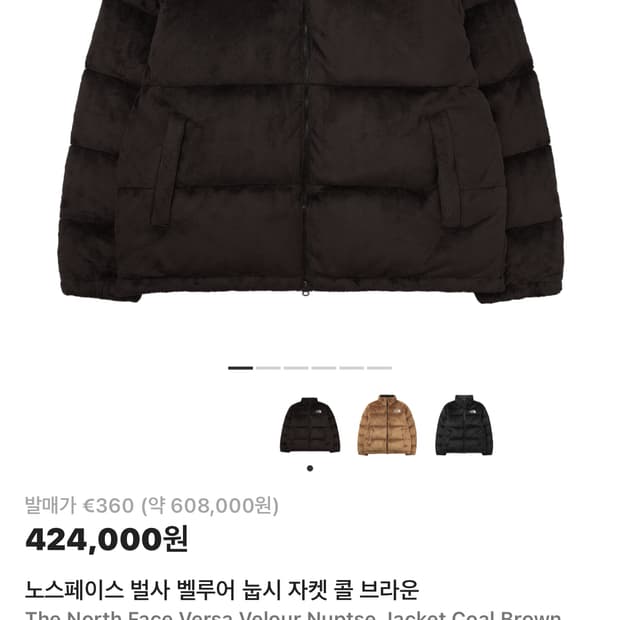 노스페이스 벌사 눕시 브라운