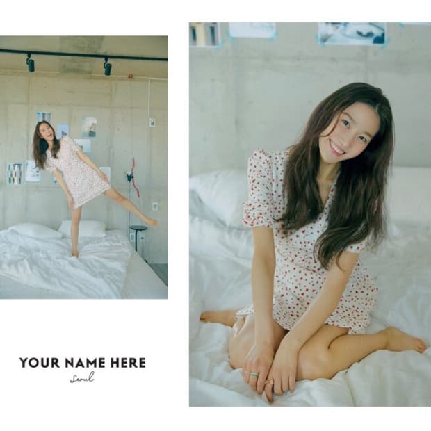 유어네임히얼 꽃송이 원피스 아이