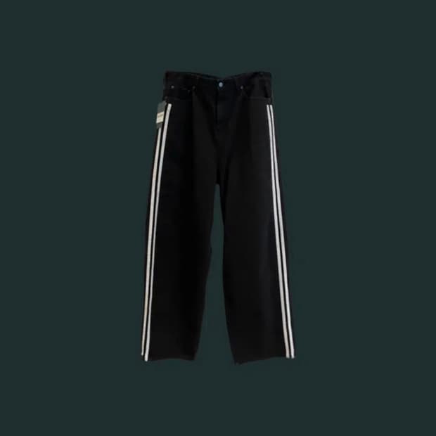 언더마이카 더블사이드라인 워시드데님