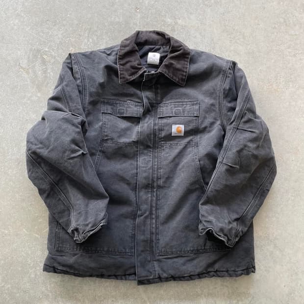 칼하트 faded black jacket 희귀제품