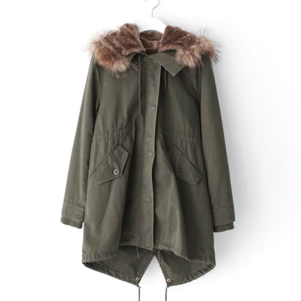 로리즈팜 퍼 야상자켓 lowrys farm safari jacket