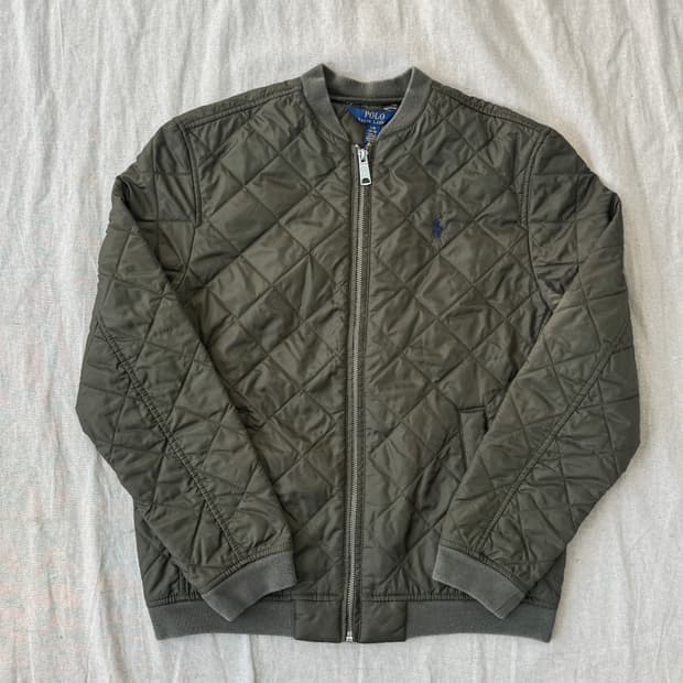 폴로랄프로렌 보이즈 카키 퀼팅 자켓 L