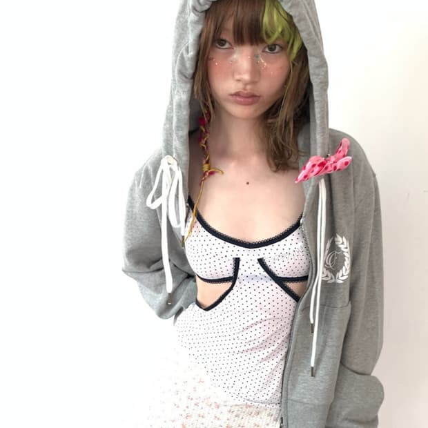 faerie 후드집업 그레이