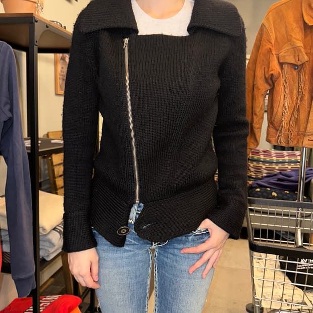 Hysteric Glamour rider mode knit zip-up