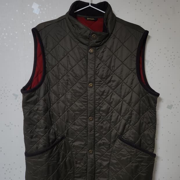 바버 퀄팅 조끼 사이즈M