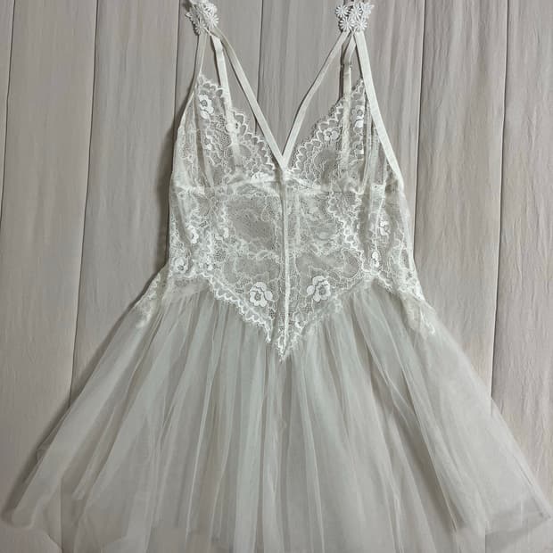 빈티지 레이스 슬립 원피스 