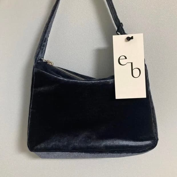 엔조블루스 러시안 블루 벨벳 숄더백