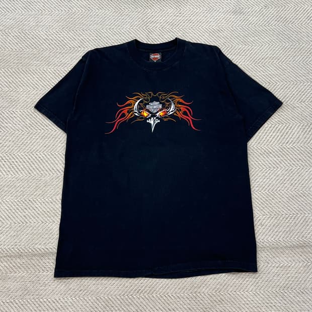 할리데이비슨 프린팅 반팔티 r3174