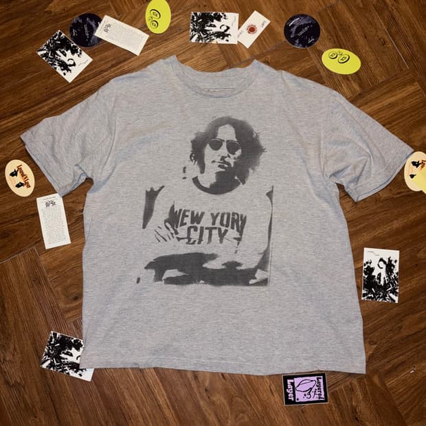 존 레논 new york city 튜블러 프린팅 티셔츠