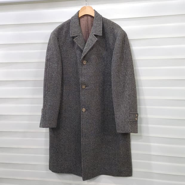 JAPAN 빈티지 나고야 테일러드샵 트위드울 코트- XL정도