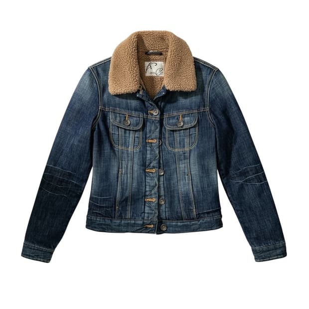 데님자켓 + 털 카라