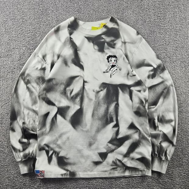 90's USA HANES 커스텀 싱글스티치 롱슬리브( L )/11425