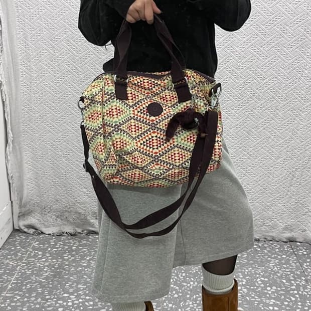 키플링 빈티지 히피 에스닉패턴 토트백 크로스백 C07435