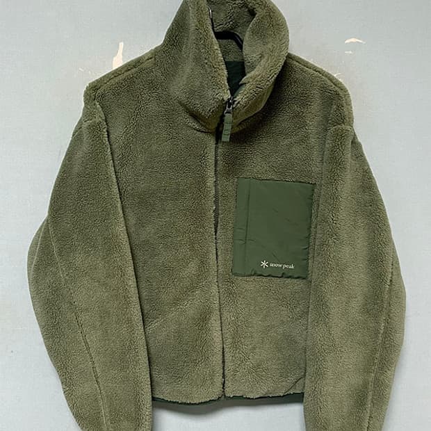 스노우피크 여자 후리스점퍼 크롭 오버핏 M 95 66