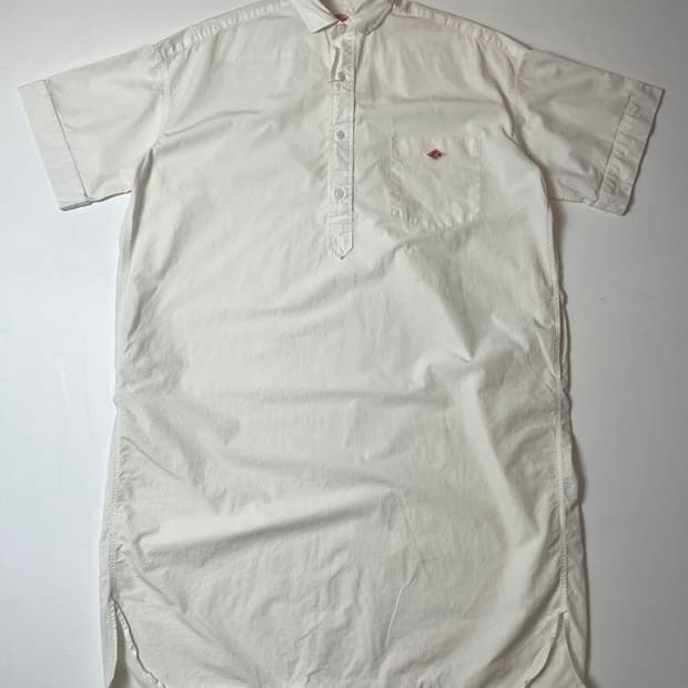 단톤 풀오버 코튼 셔츠 원피스 PN9534