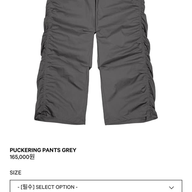 코이세이오 PUCKERING PANTS 구해요