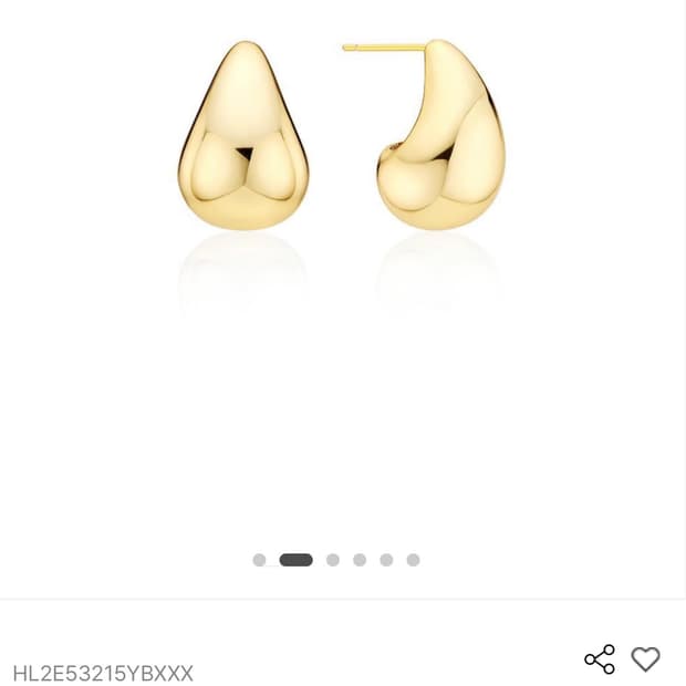 이에르로르) 샴페인 풀문(Y) 빅보울 귀걸이 새상품