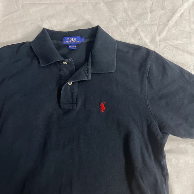 폴로 랄프로렌 반팔 카라티 L 블랙 정품