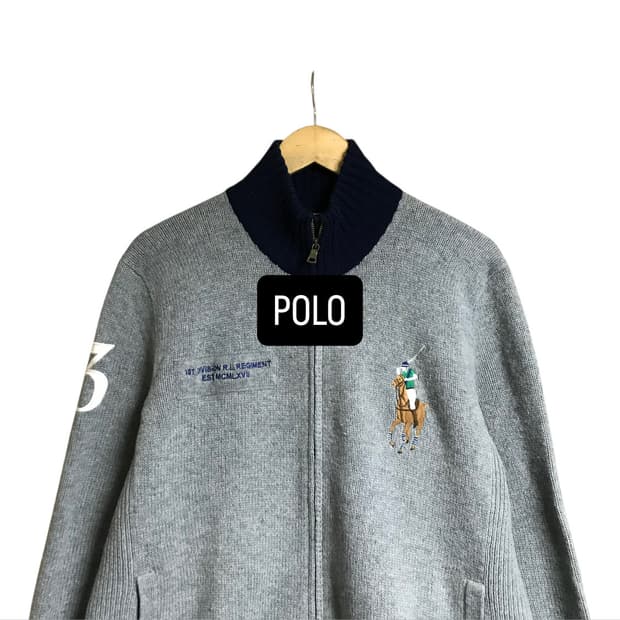 폴로 랄프로렌 빅포니 투웨이 니트 풀집업