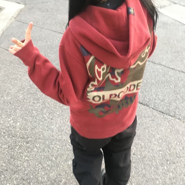 일본 빈티지 후드집업 