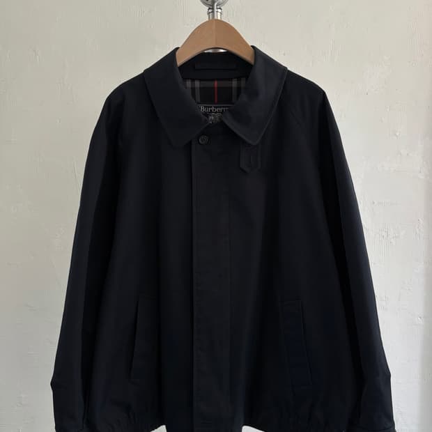 Burberry 버버리 네이비 체크 블루종 자켓