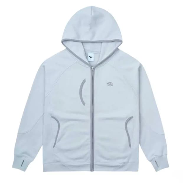 산산기어 후디 집업 그레이 24ss 1사이즈