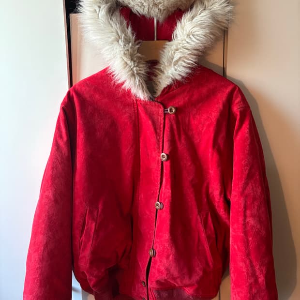 80S HAI sporting gear Fur Jacket
