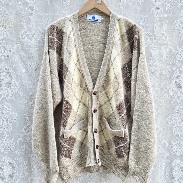 90s 아가일 셔틀랜드 울 100% 영국산