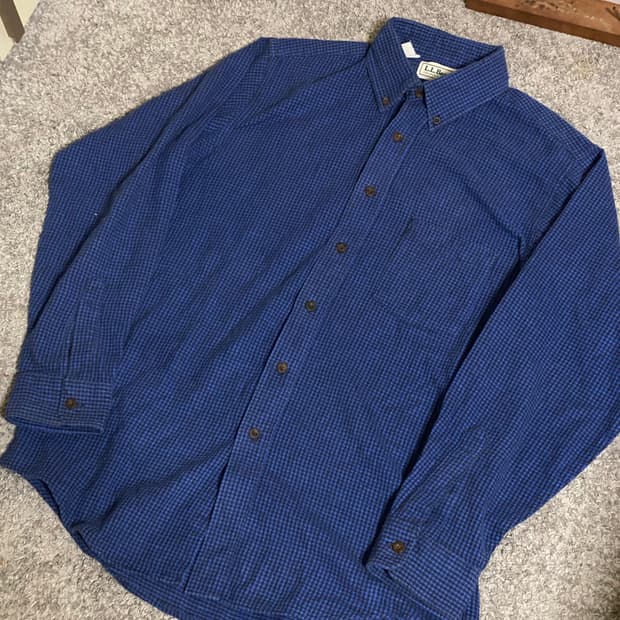 80s L.L.Bean Gingham Check Shirt