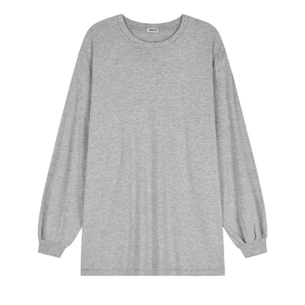 리포스 repos / over single t-shirt (멜란지그레이)