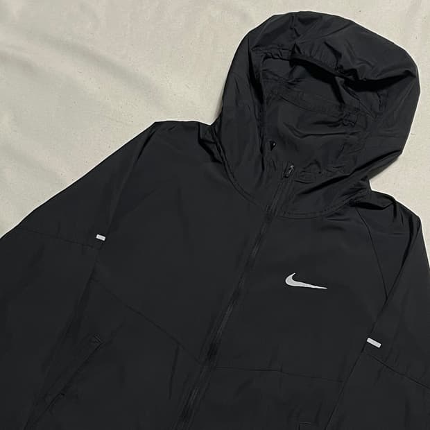 S 나이키 러닝 블랙 후드 바람막이 