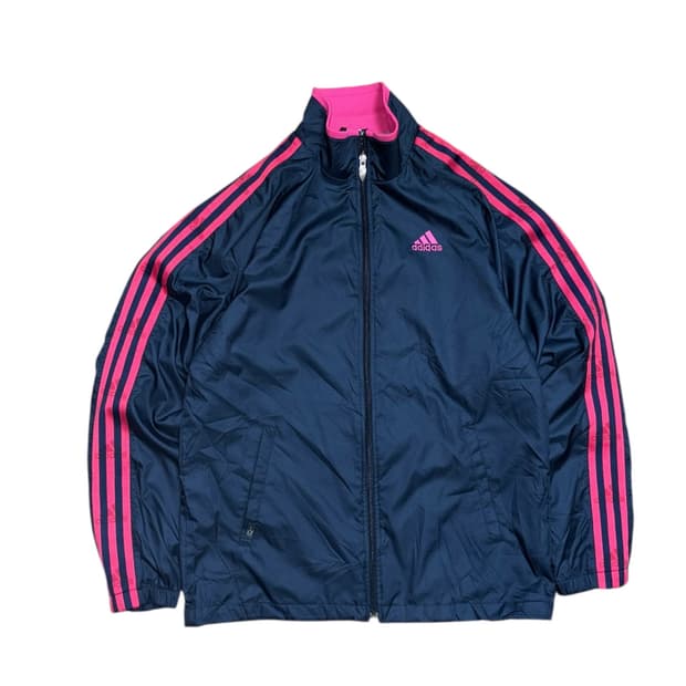 아디다스 네이비 핑크 바람막이 