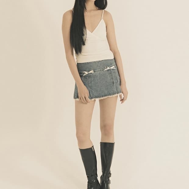 쓰리타임즈 데님스커트 m