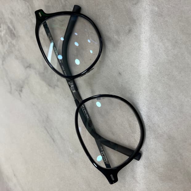 니로 NIRO 실버 블랙 솔텍스 라운드 메탈테 안경