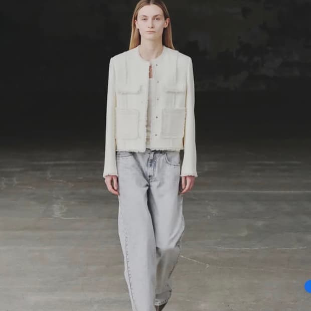 인사일런스 스터드 트위드자켓