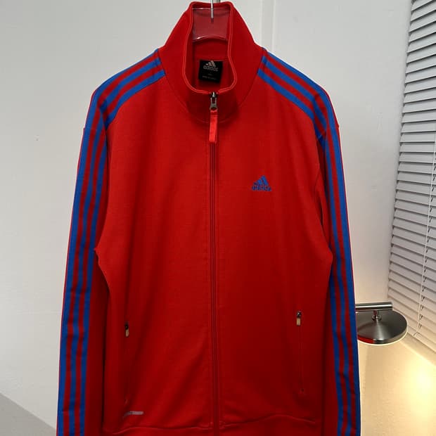 Adidas 아디다스 레드블루 니트 져지 트랙탑 105