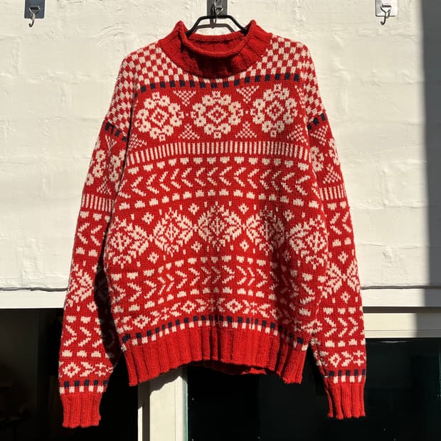 Takeo Kikuchi 노르딕 터틀넥 스웨터 OS