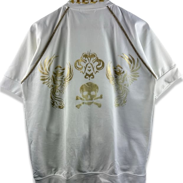 JPN 오리엔탈 스컬 반팔 트랙탑져지3077