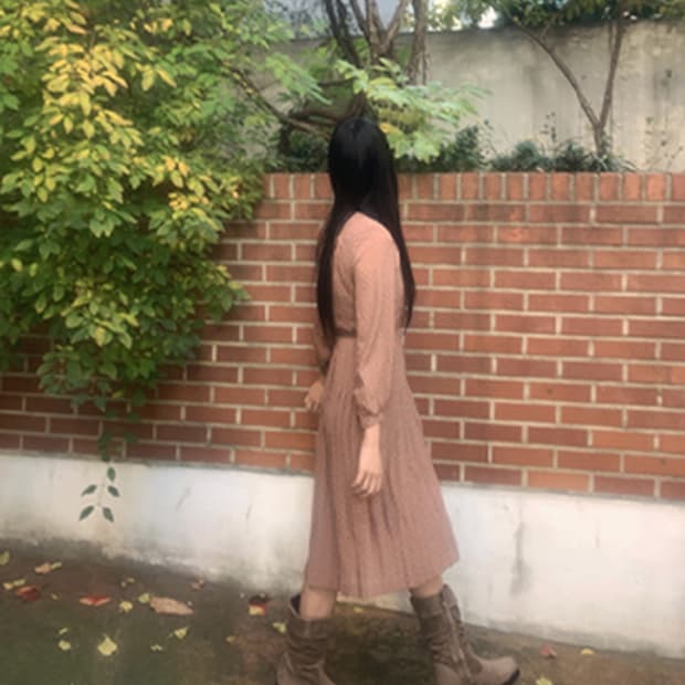 Vintage Frill Collar Dress