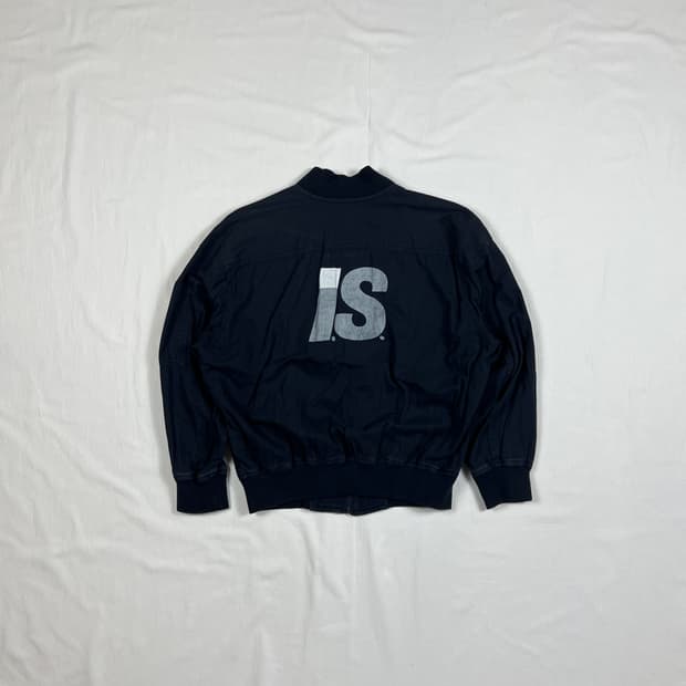 80‘s i.s 이세이스포츠 issey sport 봄버 블루종자켓