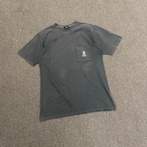 M)스투시 빈티지 포켓 반팔