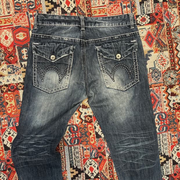 Edwin Thick Stitch Flap Pocket Denim