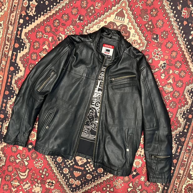 ( XL ) 바이커가죽 라이더자켓 양가죽 빈티지가죽 에이징가죽