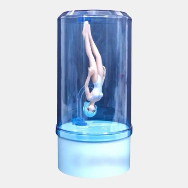 고전 에반게리온 아야나미 레이 수영복 피규어 오르골 굿즈