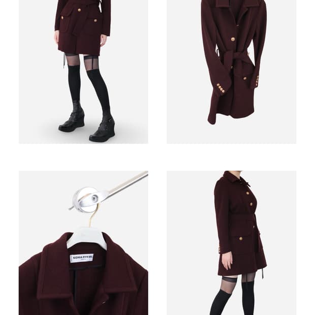 Sonia Rykiel Wool Belted Coat
