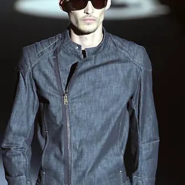 구찌 by 톰포드 02SS 바이커 데님 자켓