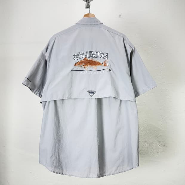 컬럼비아 PFG 바하마 2 피싱 아이콘 메쉬 하프 셔츠