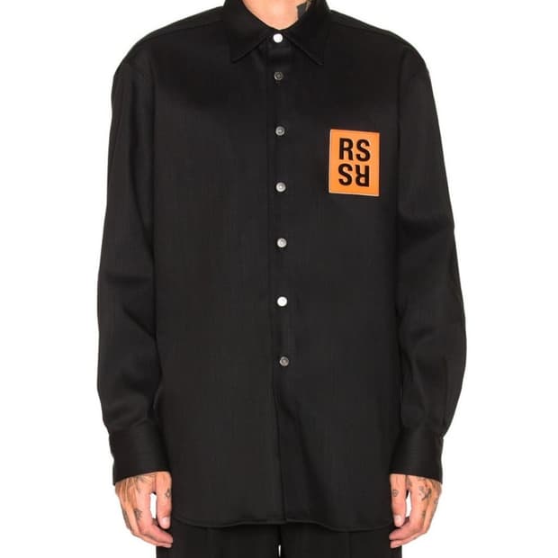 라프시몬스 18aw 데님 오버셔츠