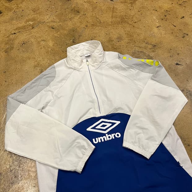 [정품/100] 엄브로 아노락 자켓 화이트블루 b15