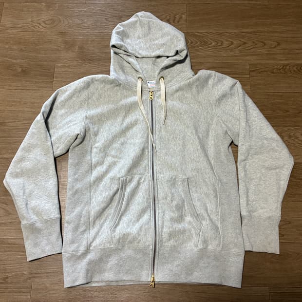 M) 챔피온 리버스위브 후드집업 라이트 그레이